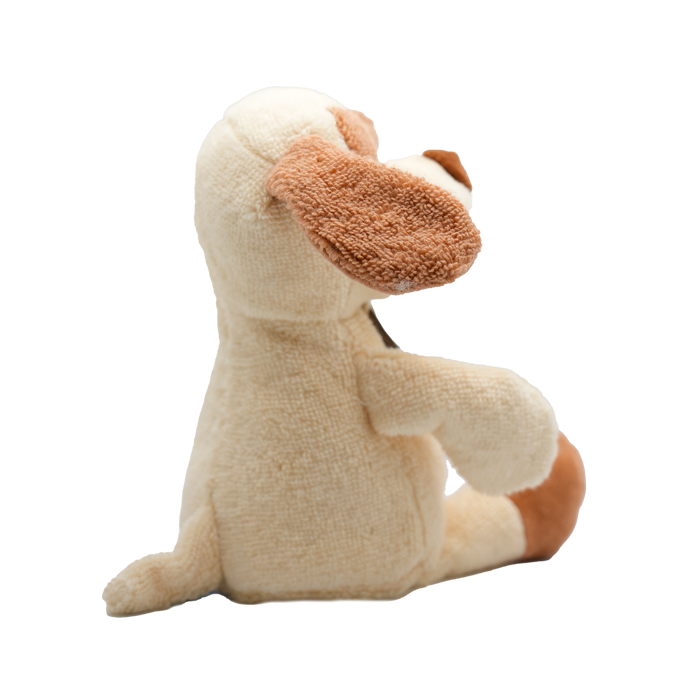 Bomull Bamse Custard Hund | Cute by Felix | 19 cm