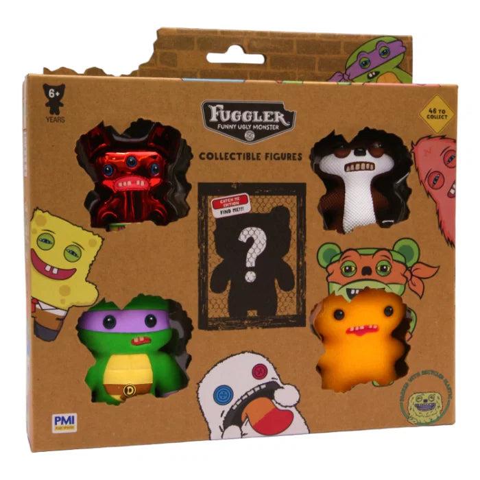 Fuggler x TMNT & SpongeBob Samlefigurer Deluxe 5-pk | PMI