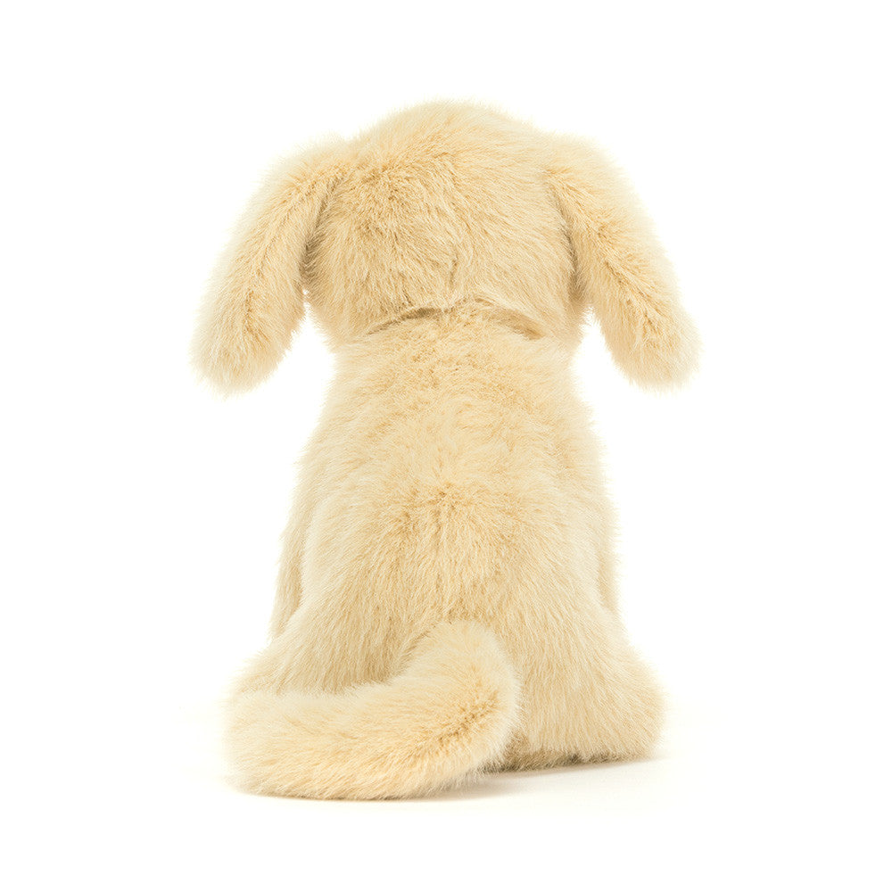 Jellycat | Golden Puppy | Gull | ca. 26 cm Back View - Bamsedyra AS