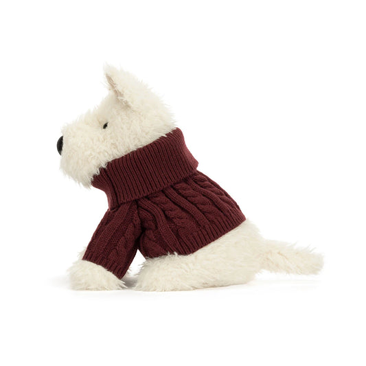 Munro Scottie Dog Winter Jumper 25 cm fra Jellycat