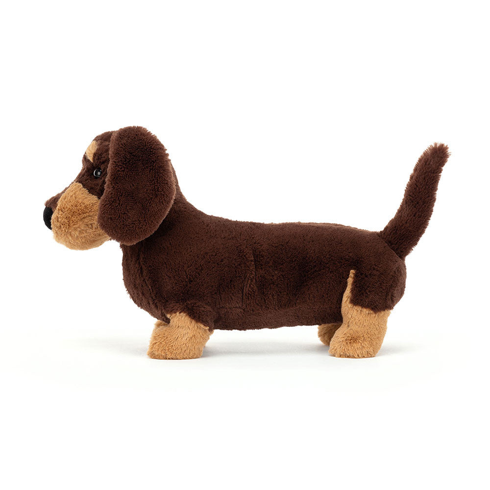 Otto Sausage Dog | Jellycat Back View - Bamsedyra AS