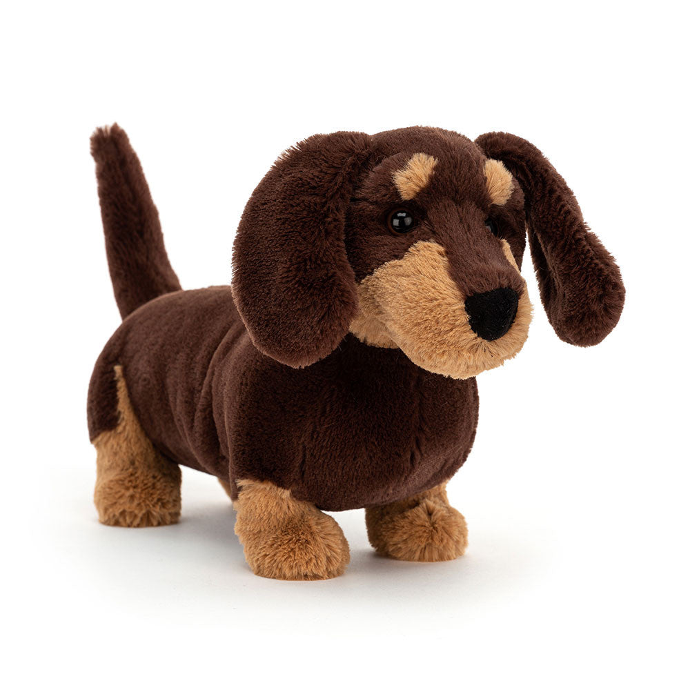 Otto Sausage Dog | Jellycat Side View - Bamsedyra AS