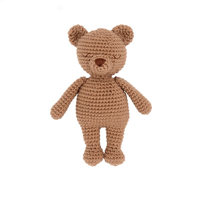 Heklet mini bamse Bo the Bear brun | Patti Oslo - Bamsedyra AS