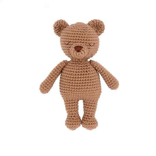Heklet mini bamse Bo the Bear brun | Patti Oslo - Bamsedyra AS