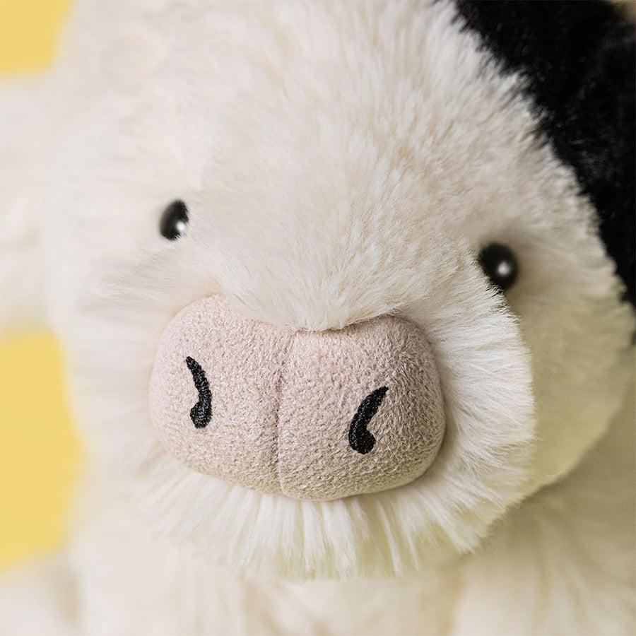 Jellycat Smudge Cow Original sett fra siden