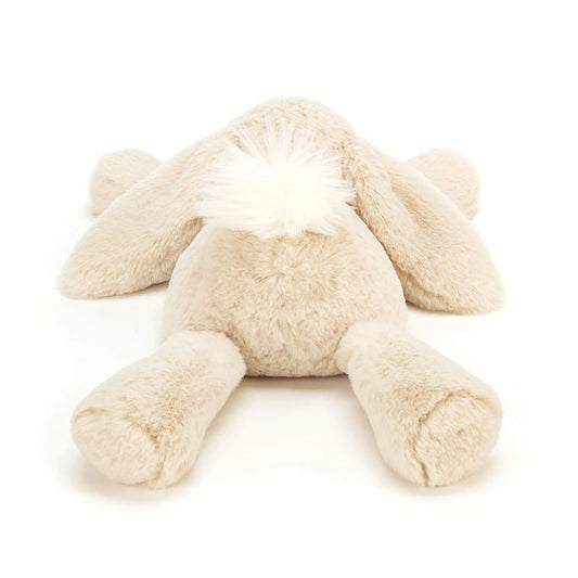 Jellycat Smudge Rabbit – myk havrefarget kosekanin med lange ører, 24 cm