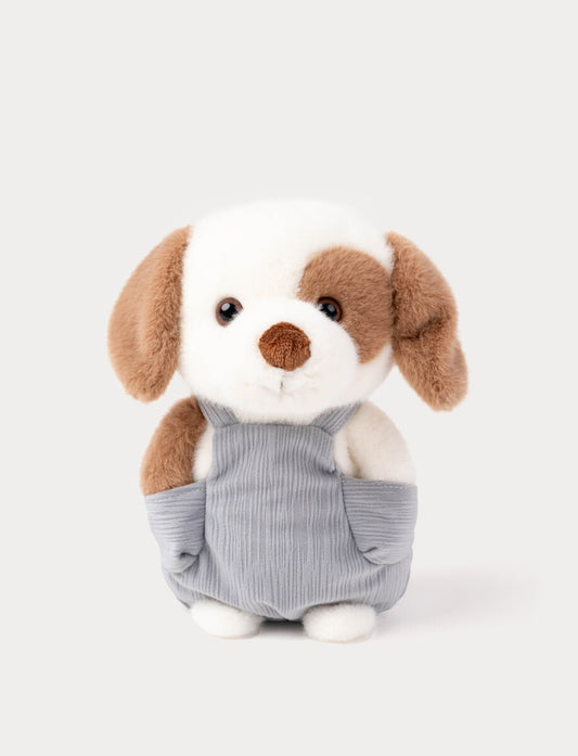 Teddykompaniet | Hund med snekkerbukse | 22 cm - Bamsedyra AS