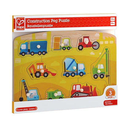 Construction Peg Puzzle | Hape - Bamsedyra AS