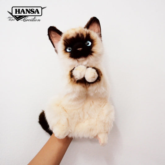 Ragdoll katt hånddukke 30 cm | Hansa Creation (8228) - Bamsedyra AS
