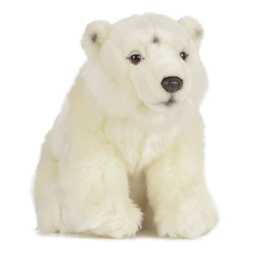 Living Nature | Polar Bear | Hvit | 28cm - Bamsedyra AS