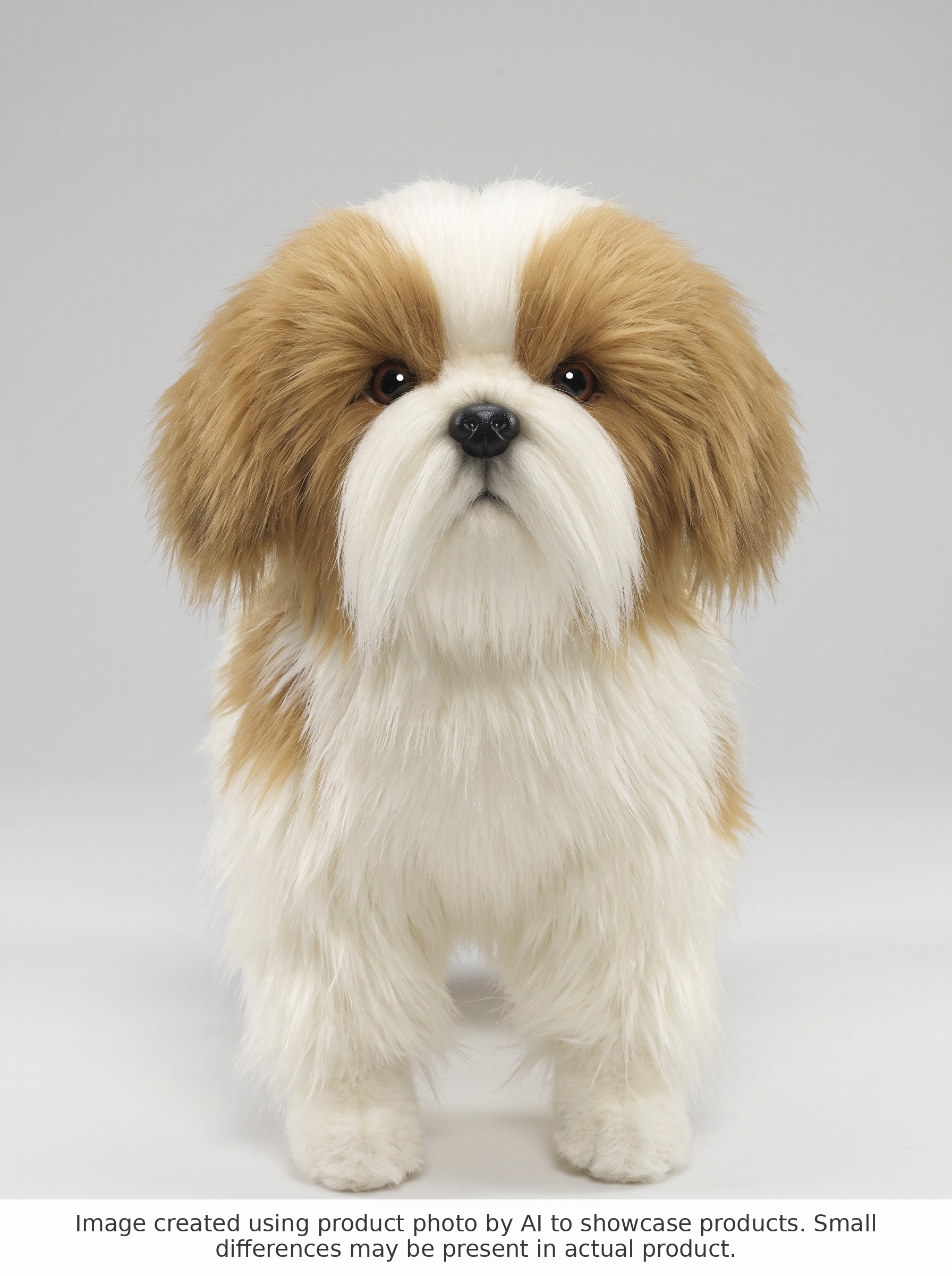 Hansa Creation Shih Tzu 25 cm - AI-generated front view studio photo