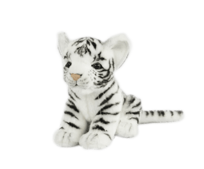 White Tiger Cub Plush | Hansa Creation - Bamsedyra AS